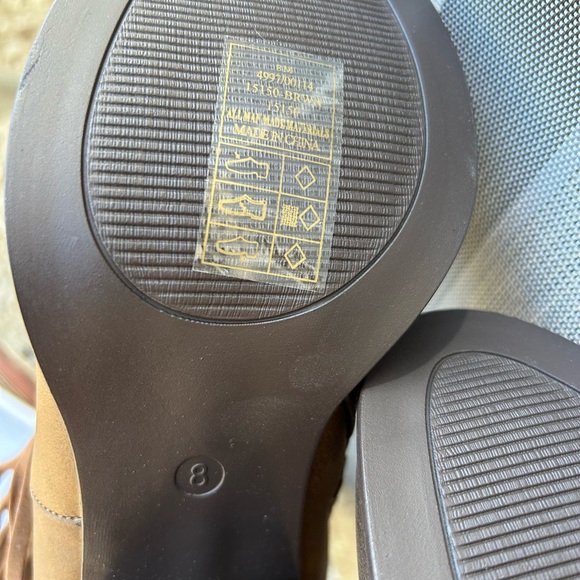 New Brown Fringe Boots - Picture 6 of 8